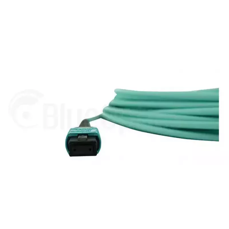 Glasfaserkabel BlueOptics MC6709309-010-BO 10 m OM3 MPO auf 4×LC (50 µm) aqua