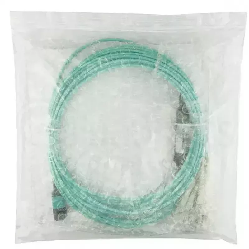 Glasfaserkabel BlueOptics MC6709309-010-BO 10 m OM3 MPO auf 4×LC (50 µm) aqua