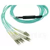 Glasfaserkabel BlueOptics MC6709309-010-BO 10 m OM3 MPO auf 4×LC (50 µm) aqua