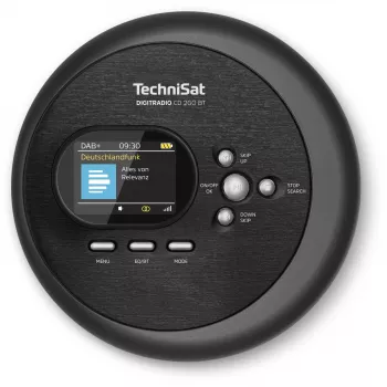 Tragbarer CD-Player TechniSat DIGITRADIO CD 2GO BT Schwarz MP3 DAB+ FM