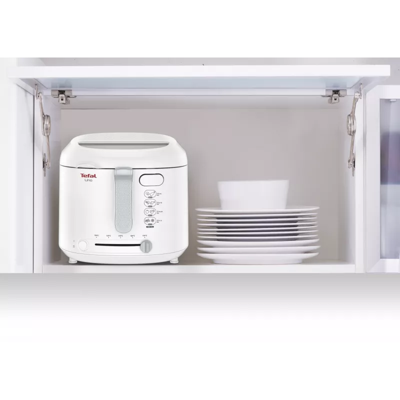 Tefal Uno FF203130 Fritteuse Einzel 1,8 l Standgerät 1600 W Fritteuse Weiß