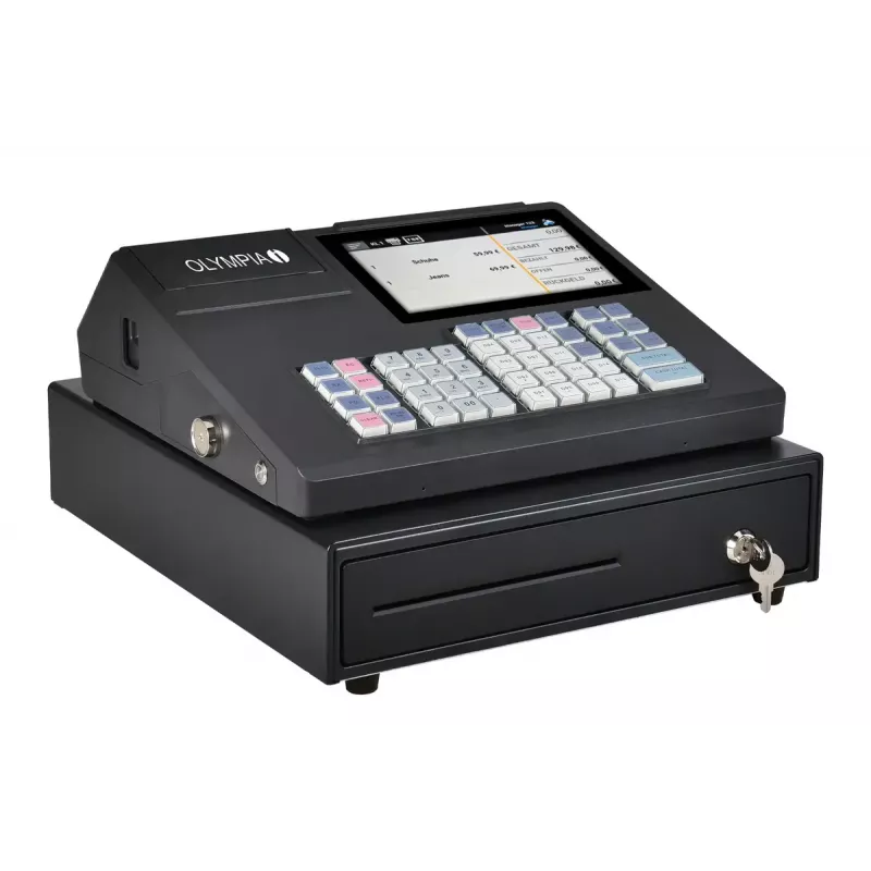 Registrierkasse Olympia K200 – Thermodirektdrucker, 10.000 PLUs, 7-Zoll-LED-Anzeige
