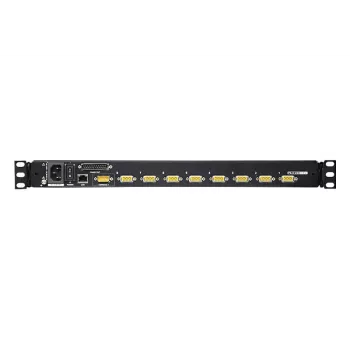 ATEN 8-Port 43,2 cm (17 Zoll) LCD KVM-Switch over IP (USB - PS/2 VGA) mit USB-Peripherieanschluss