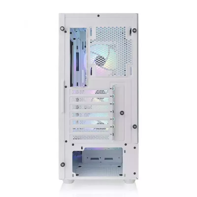 PC-Gehäuse Thermaltake View 200 TG Snow ARGB Midi Tower Weiß