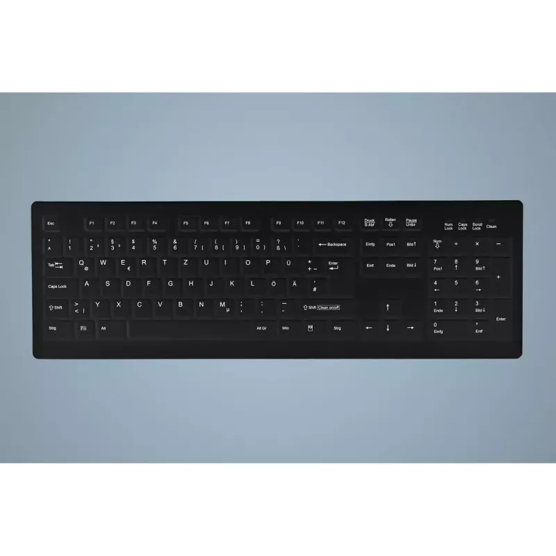 Active Key AK-C8100 Tastatur Medizin USB QWERTZ Deutsch Schwarz Full-size 105 Tasten