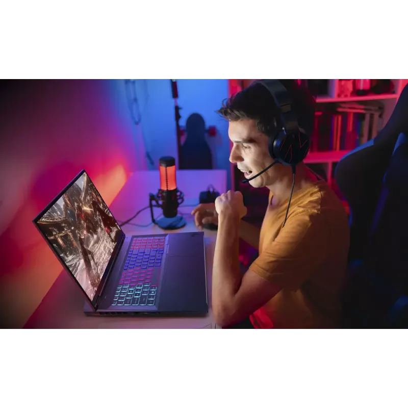 Acer Nitro 18 AI AMD AN18-61-R952 AMD Ryzen AI 9 365 Laptop 45,7 cm (18 Zoll) WQXGA 32 GB DDR5-SDRAM 2 TB SSD NVIDIA GeForce RTX 5070 Ti Wi-Fi 6E (802.11ax) Windows 11 Home Deutsch Schwarz