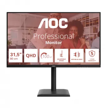 AOC E4 Q32E4U Computermonitor 80 cm (31,5 Zoll) 2560 x 1440 Pixel Quad HD LED Schwarz