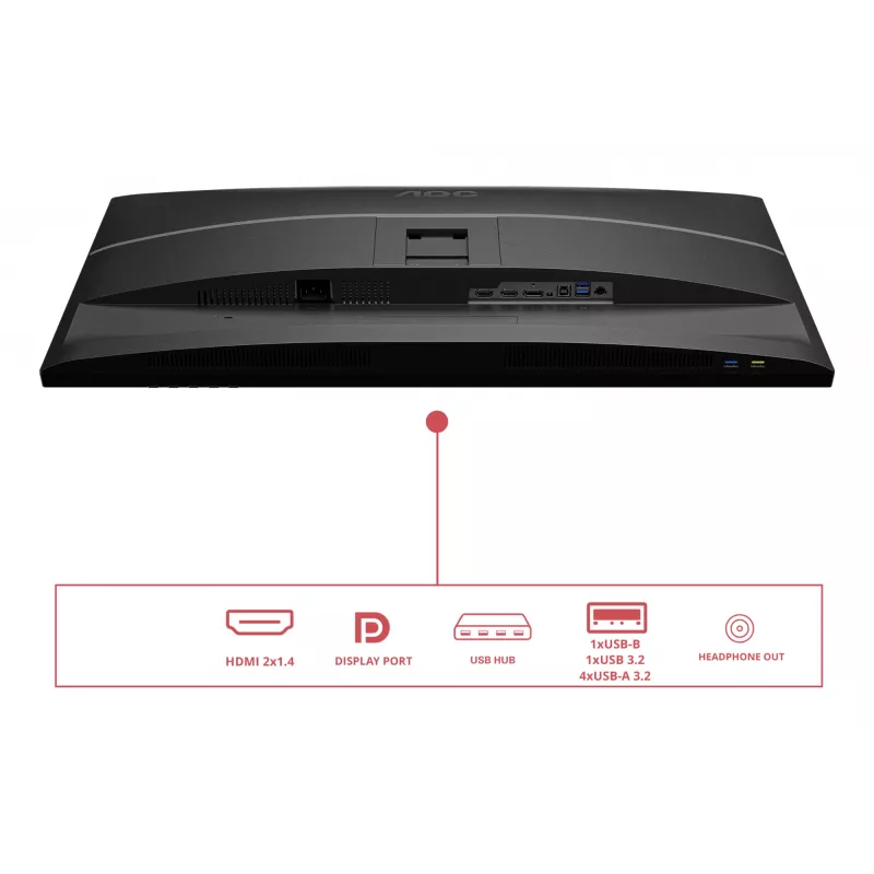 AOC E4 Q32E4U Computermonitor 80 cm (31,5 Zoll) 2560 x 1440 Pixel Quad HD LED Schwarz