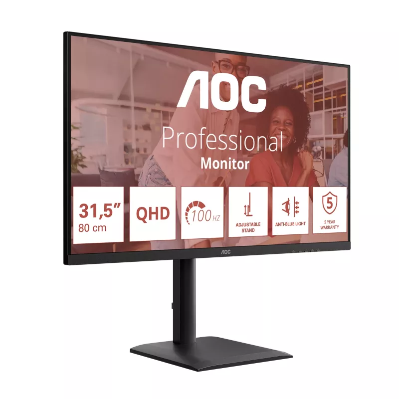 AOC E4 Q32E4U Computermonitor 80 cm (31,5 Zoll) 2560 x 1440 Pixel Quad HD LED Schwarz