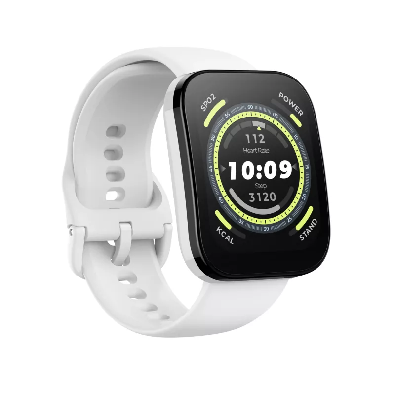 Amazfit Bip 5 4,85 cm (1,91 Zoll) TFT 45,9 mm Digital 320 x 380 Pixel Touchscreen Weiß GPS (Satellit)