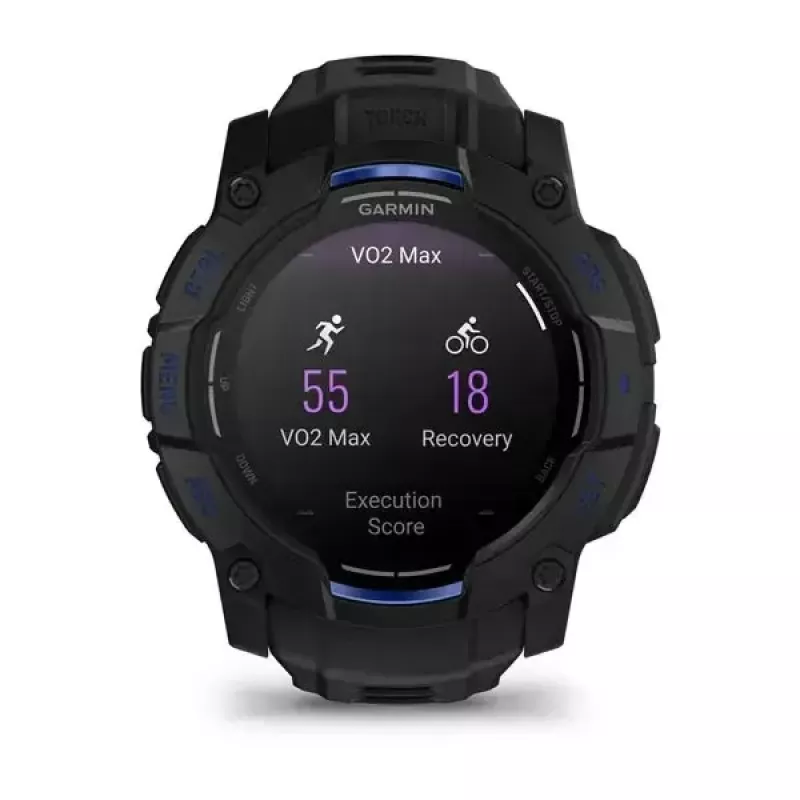 Smartwatch GARMIN Instinct 3 45 mm, 1,3 Zoll AMOLED, 416×416, GPS, Aluminium/GFRP-Gehäuse, Silikonarmband