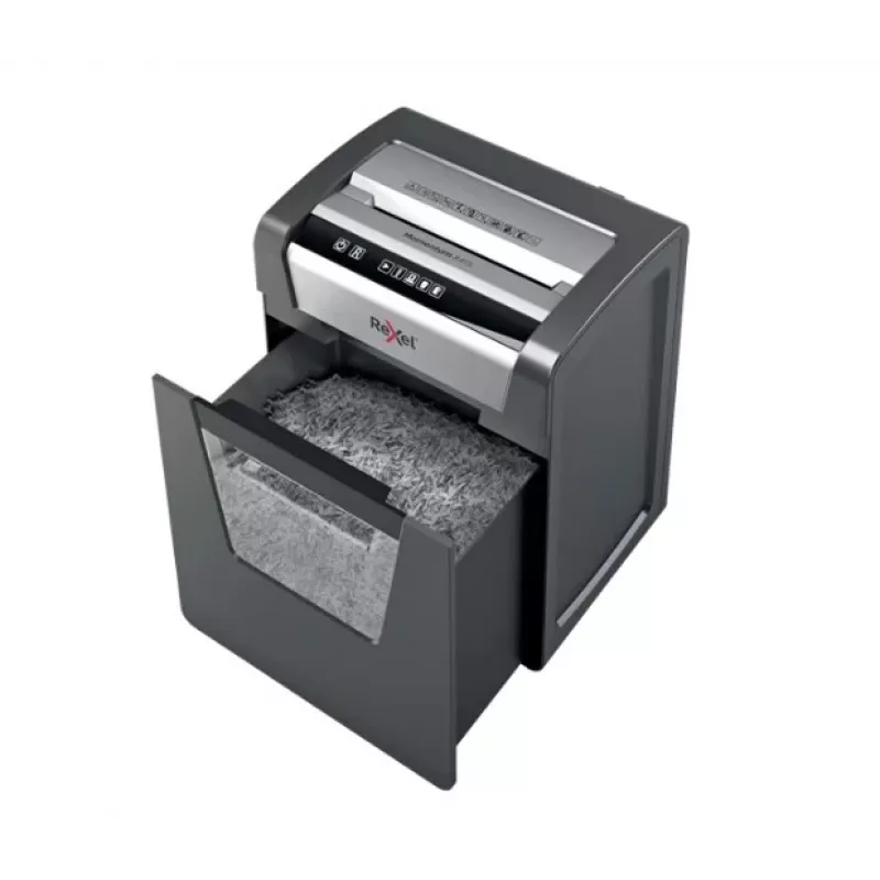 Rexel Momentum M510 Micro Cut Aktenvernichter P5, Micro-Cut-Shreddern, 2 x 15 mm, 23 L, 250 Blätter, 58 dB, Tasten