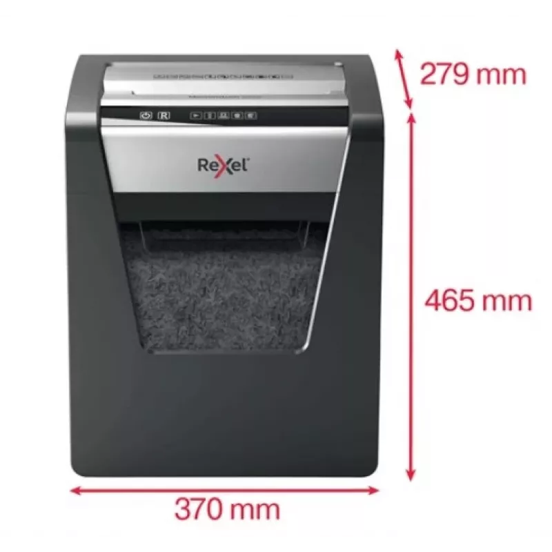 Rexel Momentum M510 Micro Cut Aktenvernichter P5, Micro-Cut-Shreddern, 2 x 15 mm, 23 L, 250 Blätter, 58 dB, Tasten