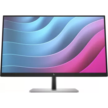 HP E24 G5 FHD PVC-freier Monitor, 60,5 cm (23,8 Zoll), 1920 x 1080 Pixel, Full HD, LCD, 5 ms, Schwarz, Silber
