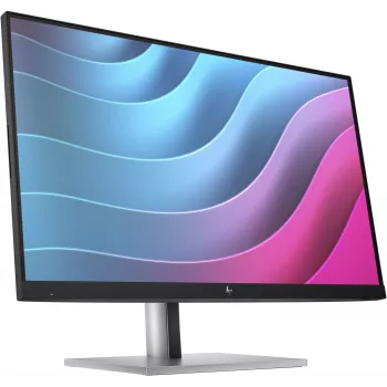HP E24 G5 FHD PVC-freier Monitor, 60,5 cm (23,8 Zoll), 1920 x 1080 Pixel, Full HD, LCD, 5 ms, Schwarz, Silber