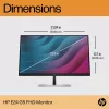 HP E24 G5 FHD PVC-freier Monitor, 60,5 cm (23,8 Zoll), 1920 x 1080 Pixel, Full HD, LCD, 5 ms, Schwarz, Silber