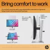 HP E24 G5 FHD PVC-freier Monitor, 60,5 cm (23,8 Zoll), 1920 x 1080 Pixel, Full HD, LCD, 5 ms, Schwarz, Silber
