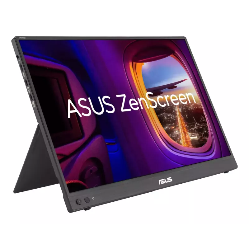 Tragbarer Monitor ASUS ZenScreen MB16FC 16 Zoll (40,6 cm) WUXGA 1920×1200 IPS LCD, 5 ms, 300 cd/m², 1000:1, Schwarz