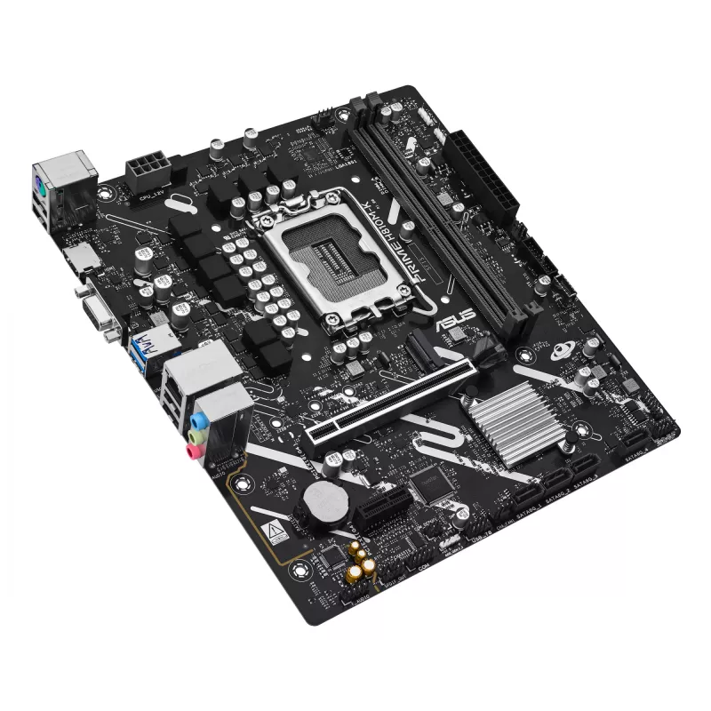 Motherboard ASUS PRIME H810M-K — Intel H810, LGA 1851 (Socket V1), micro ATX, DDR5, bis zu 128 GB, M.2 & SATA III, Gigabit Ethernet