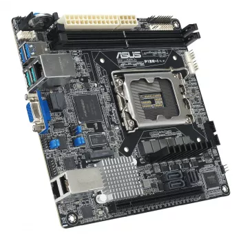 Motherboard ASUS P13R-I Mini ITX, Intel C262 Chipsatz, LGA 1700, DDR5, 2x DIMM, 64 GB, 6x SATA III, 3x RJ-45