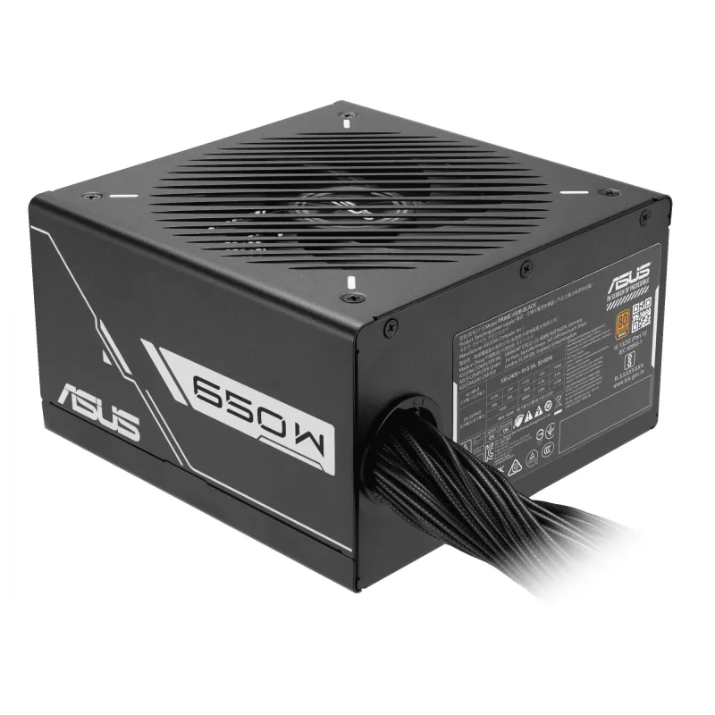 Netzteil ASUS Prime 650W ATX 20+4-Pin, 80 PLUS Bronze, schwarz, 13,5-cm-Lüfter
