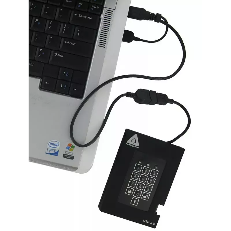 SSD-Laufwerk Apricorn 256 GB USB 3.2 Gen 1 Schwarz A25-3PL256-S256F