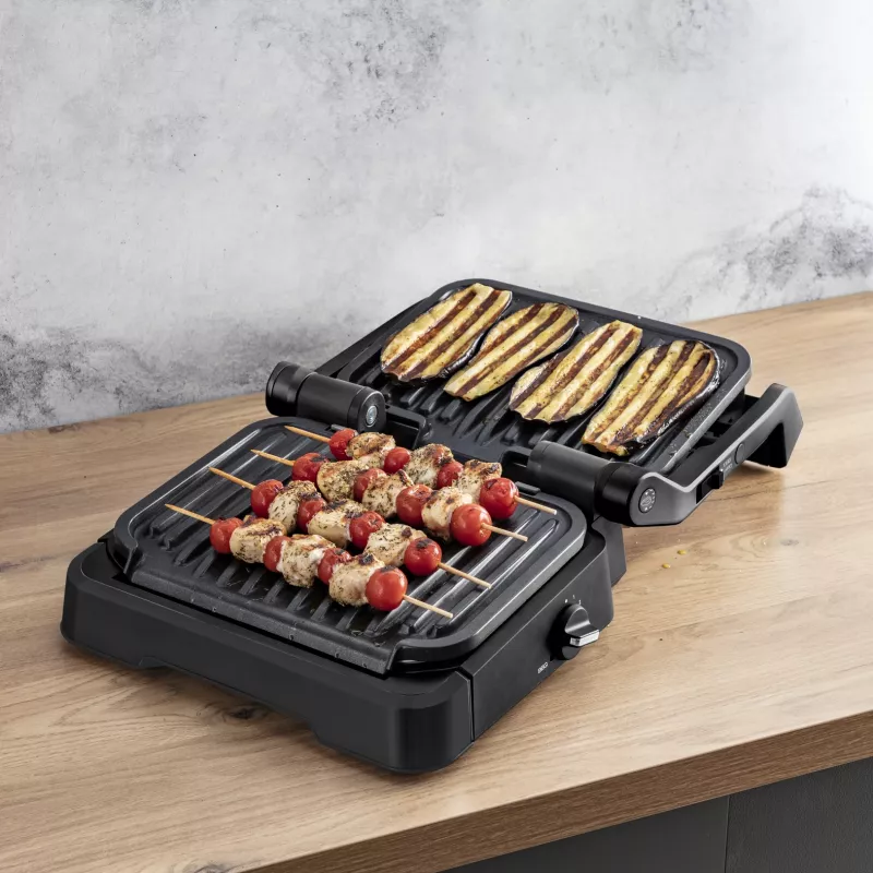 Kontaktgrill Tefal OptiGrill 2in1 GC7728 2100W Schwarz