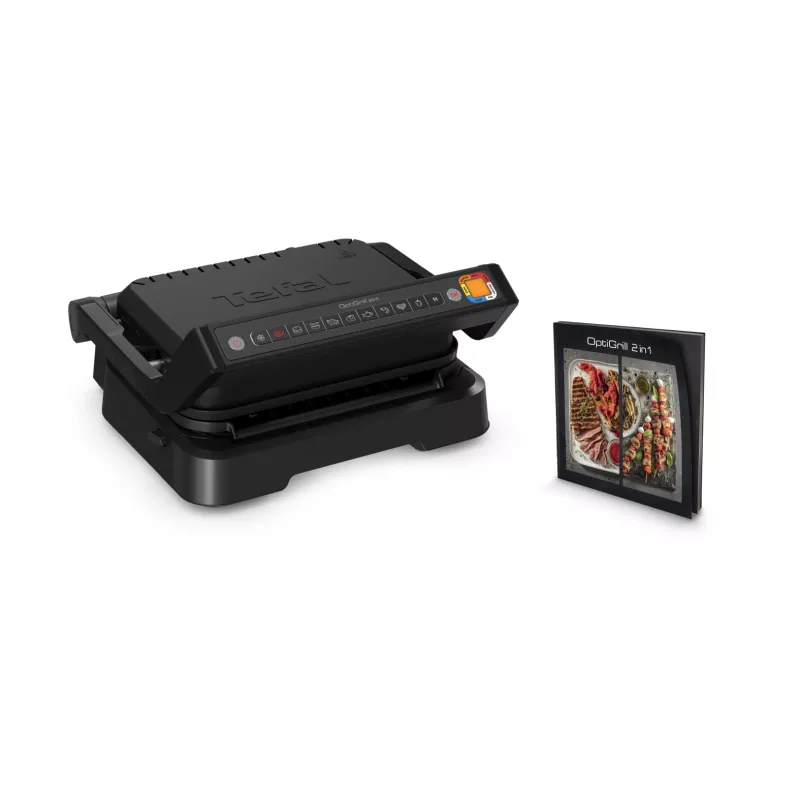 Kontaktgrill Tefal OptiGrill 2in1 GC7728 2100W Schwarz