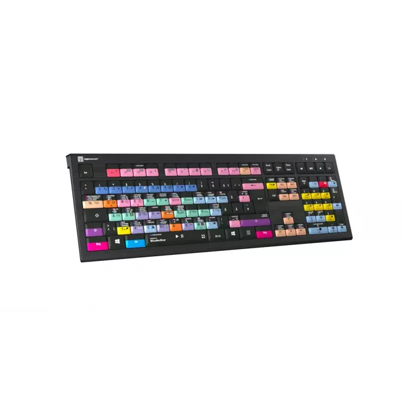 Tastatur LogicKeyboard LKB-PSO3-A2PC-DE — Full-Size USB QWERTZ Deutsch, 108 Tasten, LED-Hintergrundbeleuchtung, 1,8 m Kabel