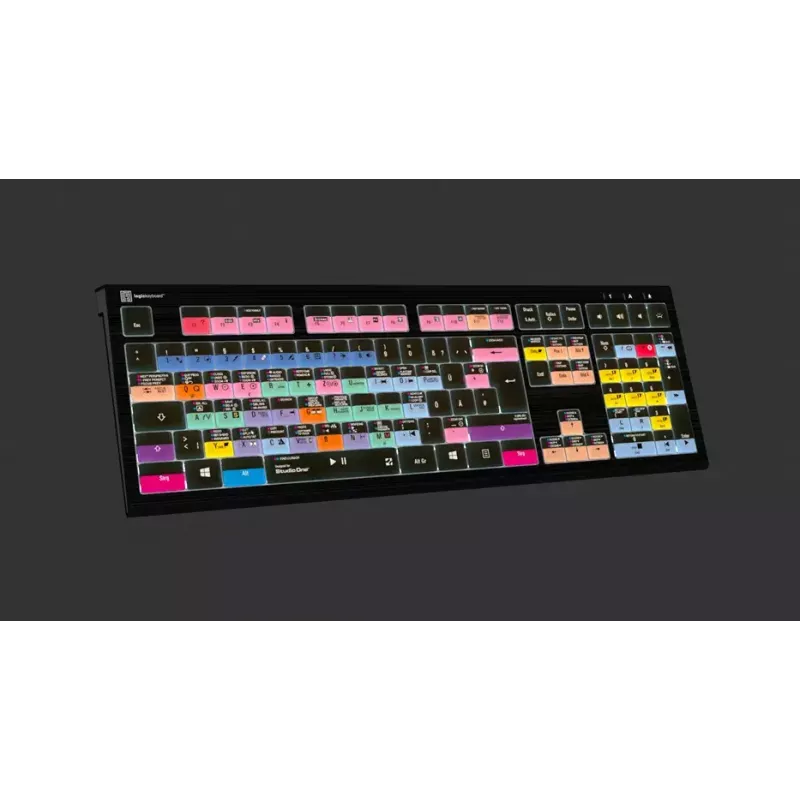 Tastatur LogicKeyboard LKB-PSO3-A2PC-DE — Full-Size USB QWERTZ Deutsch, 108 Tasten, LED-Hintergrundbeleuchtung, 1,8 m Kabel