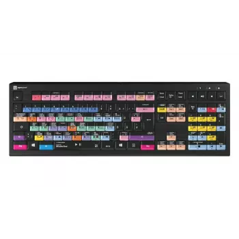 Tastatur LogicKeyboard LKB-PSO3-A2PC-DE — Full-Size USB QWERTZ Deutsch, 108 Tasten, LED-Hintergrundbeleuchtung, 1,8 m Kabel