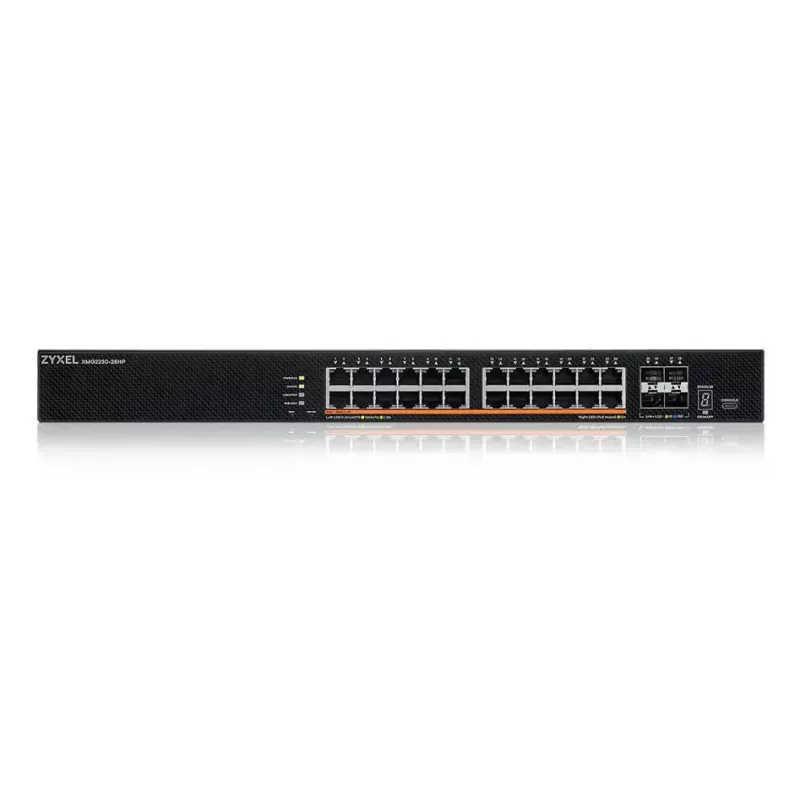 Zyxel XMG2230-28HP Managed L2/L3 2.5G Ethernet (100/1000/2500) Power over Ethernet (PoE) 1U Schwarz
