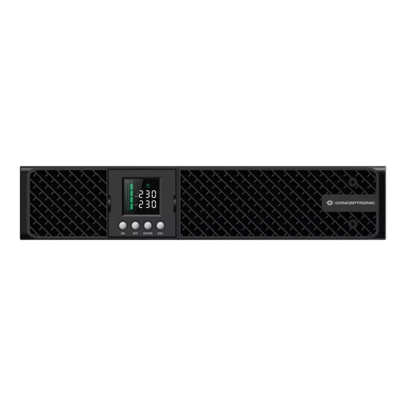 Conceptronic ZEUS51E2K 2000VA 2000W Online-USV, IEC, Doppelwandler (Online), 2 kVA, 2000 W, Sinus, 220 V, 240 V