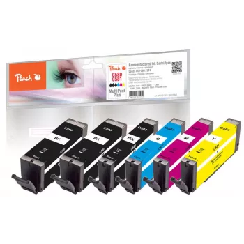 Peach 320448 Tintenpatrone 6 Stk. kompatibel