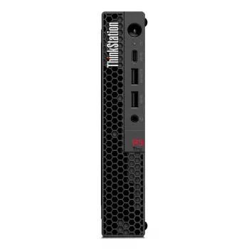 Lenovo ThinkStation P3 Tiny Intel® Core™ i5 i5-14600 32 GB DDR5-SDRAM 1 TB SSD NVIDIA RTX A400 Windows 11 Pro Mini PC Workstation Schwarz