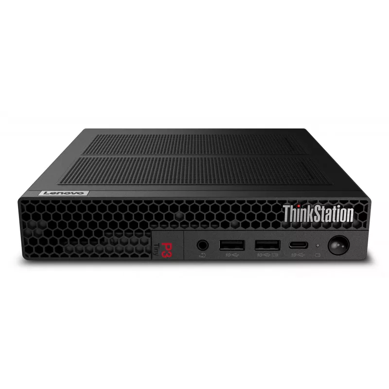 Lenovo ThinkStation P3 Tiny Intel® Core™ i5 i5-14600 32 GB DDR5-SDRAM 1 TB SSD NVIDIA RTX A400 Windows 11 Pro Mini PC Workstation Schwarz