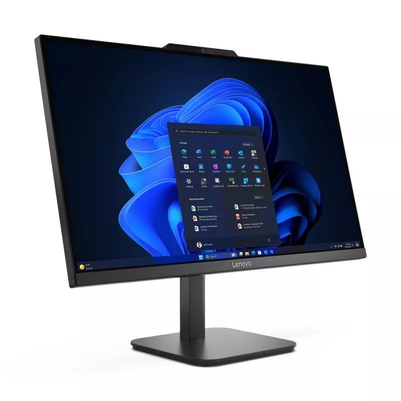 Lenovo V100 Intel® N N100 60,5 cm (23,8 Zoll) 1920 x 1080 Pixel All-in-One-PC 16 GB DDR5-SDRAM 512 GB SSD Windows 11 Pro Wi-Fi 6 (802.11ax) Schwarz