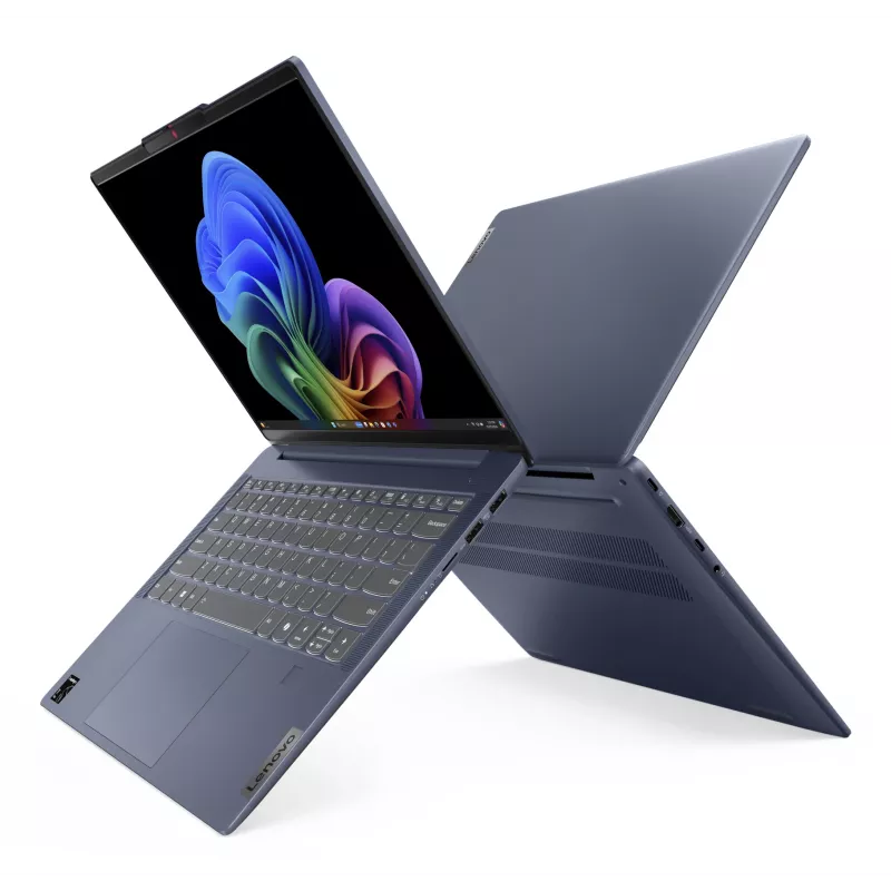 Lenovo IdeaPad schlank 5 14Q8X9 Copilot+ PC Snapdragon X1-26-100 Laptop 35,6 cm (14 Zoll) WUXGA 16 GB LPDDR5x-SDRAM 512 GB SSD Wi-Fi 7 (802.11be) Windows 11 Home Deutsch Blau