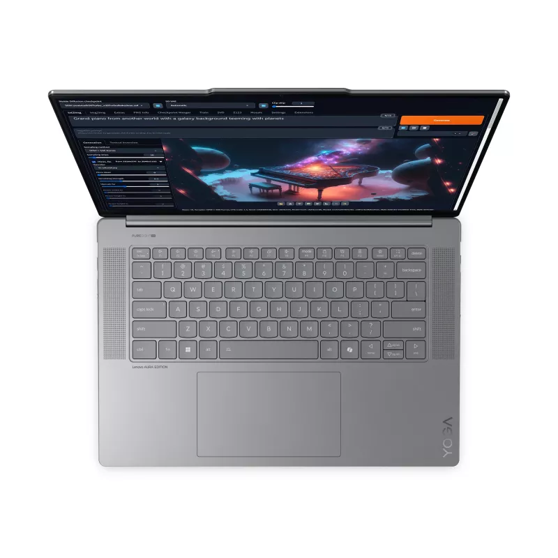 Lenovo Yoga schlank 7 15ILL9 Copilot+ PC Intel Core Ultra 7 256V Laptop 38,9 cm (15,3 Zoll) 2.8K 16 GB LPDDR5x-SDRAM 1 TB SSD Wi-Fi 7 (802.11be) Windows 11 Home Deutsch Grau