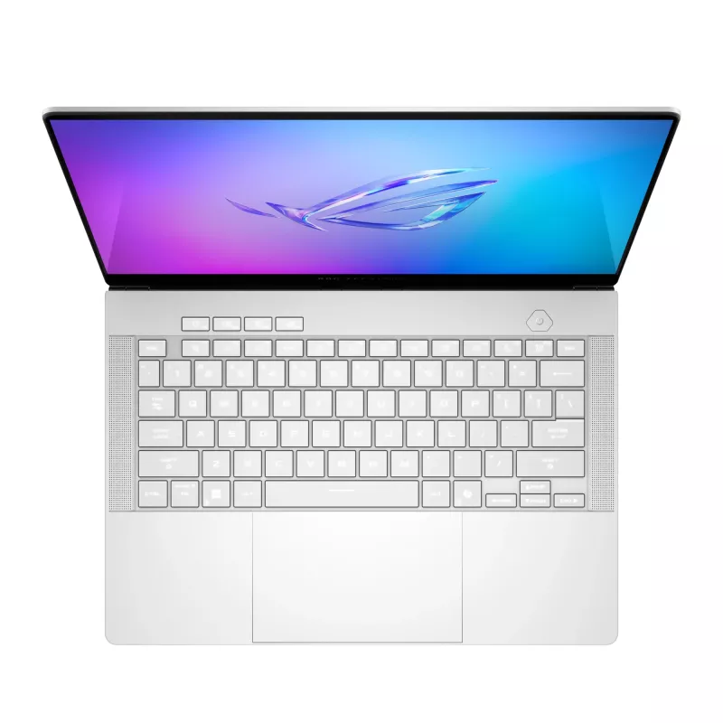 Laptop ASUS ROG Zephyrus G14 GA403WR — AMD Ryzen AI 9 HX 370, 14 Zoll WQXGA+ 2880×1800, 32GB LPDDR5x, 2TB SSD, RTX 5070 Ti, Windows 11 Home, Weiß