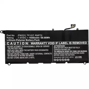 CoreParts Laptop-Akku für Dell, Akku, DELL, XPS 13 9360, XPS 13 9360-D1605G