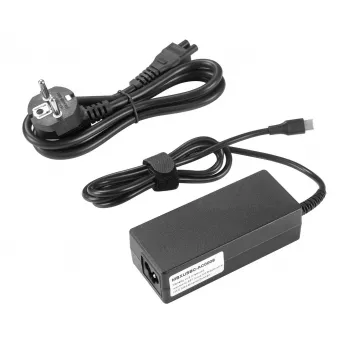 CoreParts MBXUSBC-AC0009 Netzteil/Wechselrichter Innenbereich 65 W Schwarz