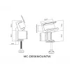 MicroConnect MC-DESKMOUNTW Tischklemme für Steckdosenleisten