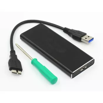 CoreParts MSACSC/USB3.0 Speicherlaufwerkgehäuse SSD-Gehäuse Schwarz