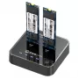 CoreParts MS-CLONER-NVME Speicher-Laufwerks-Dockingstation USB 3.2 Gen 2 (3.1 Gen 2) Typ-C Schwarz