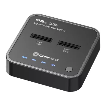 CoreParts MS-CLONER-NVME Speicher-Laufwerks-Dockingstation USB 3.2 Gen 2 (3.1 Gen 2) Typ-C Schwarz