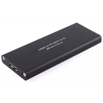 CoreParts MSUB4300 Speichergehäuse HDD/SSD-Gehäuse Schwarz M.2