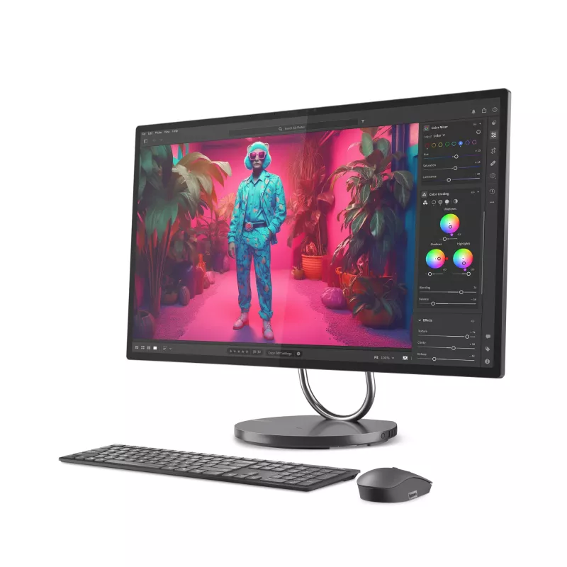 Lenovo Yoga AIO 32ILL10 Intel Core Ultra 7 258V 80 cm (31,5 Zoll) 3840 x 2160 Pixel All-in-One-PC 32 GB LPDDR5x-SDRAM 1 TB SSD NVIDIA GeForce RTX 4050 Windows 11 Pro Wi-Fi 7 (802.11be) Grau
