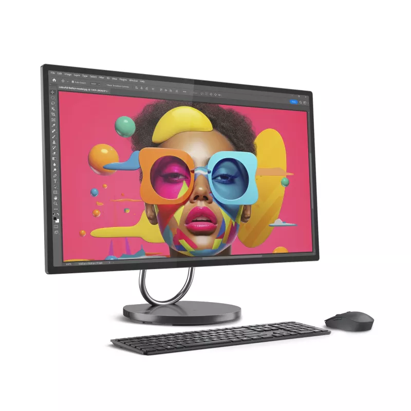 Lenovo Yoga AIO 32ILL10 Intel Core Ultra 7 258V 80 cm (31,5 Zoll) 3840 x 2160 Pixel All-in-One-PC 32 GB LPDDR5x-SDRAM 1 TB SSD NVIDIA GeForce RTX 4050 Windows 11 Pro Wi-Fi 7 (802.11be) Grau