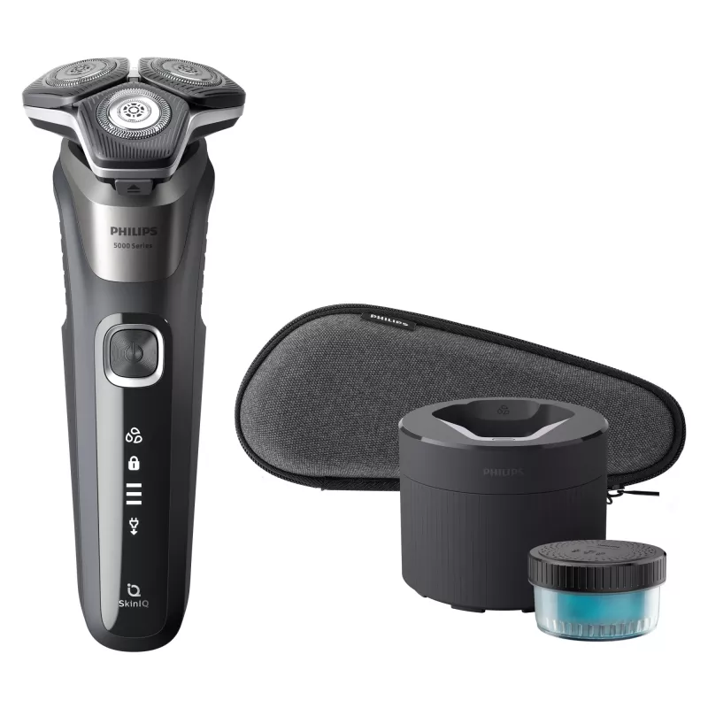 Elektrorasierer Philips SHAVER Series 5000 S5887/50 Nass- und Trockenrasur mit SteelPrecision-Klingen